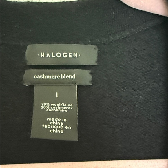 Nordstroms Halogen Women's Black Open Cardigan - Picture 2 of 3